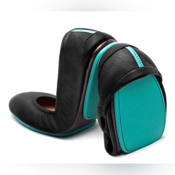 Tieks Ballet Flats Black Leather Womens Size 11 EUC - Picture 2 of 4